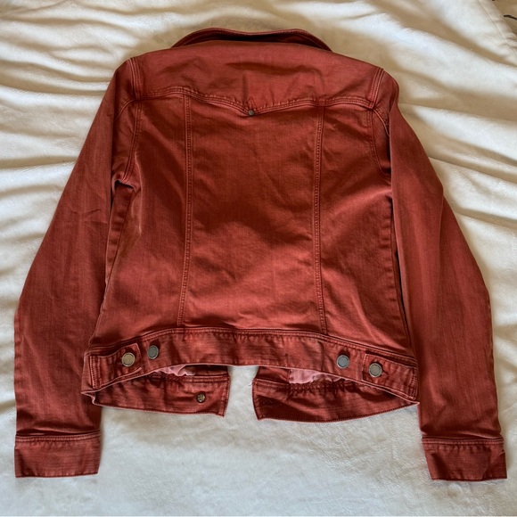 NWOT XS LIVERPOOL Temma Denim Jacket - Burnt Orange - Picture 12 of 14